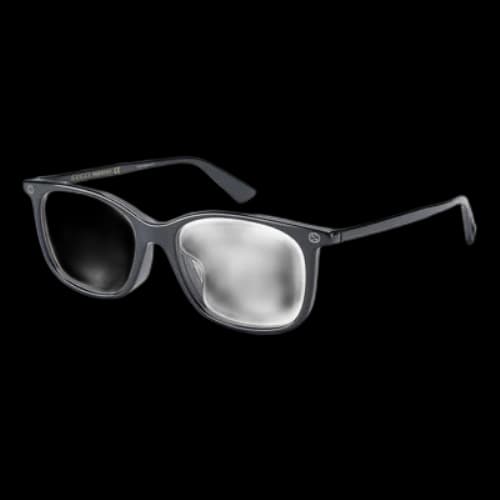 Gucci square frame Optical Glasses Frame Asia Edition Black (Women's)