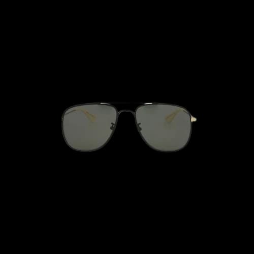 Gucci Aviator-Style Metal Sunglasses 'Black/Gold'