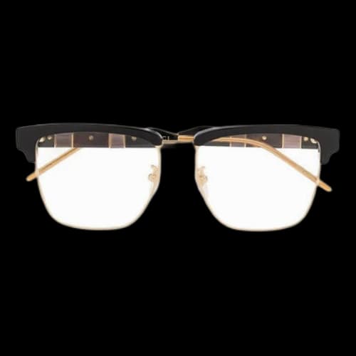 Gucci Simplicity Frame Glasses Optical Glasses BlackGold 'Black Gold'