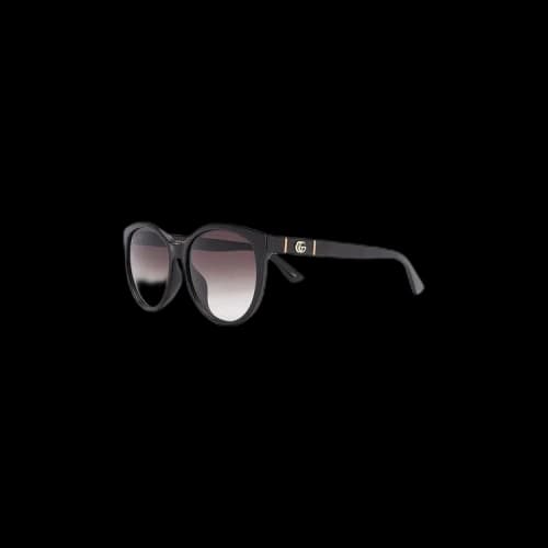 Gucci Round Cat-Eye Sunglasses 'Black'