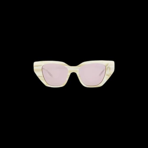 Gucci Cat Eye Frame Sunglasses 'White/Silver/Pink'
