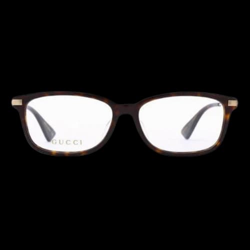 Gucci Brown Square Frame 54 Mm Glasses (Women's)