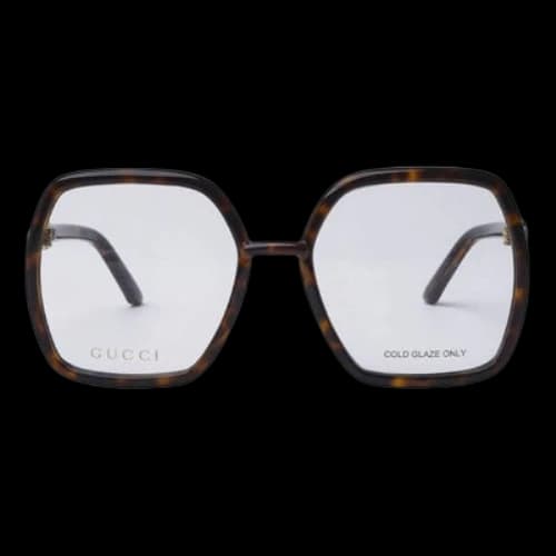 Gucci Full Frame Optical Glasses 55 mm Brown (Women's)
