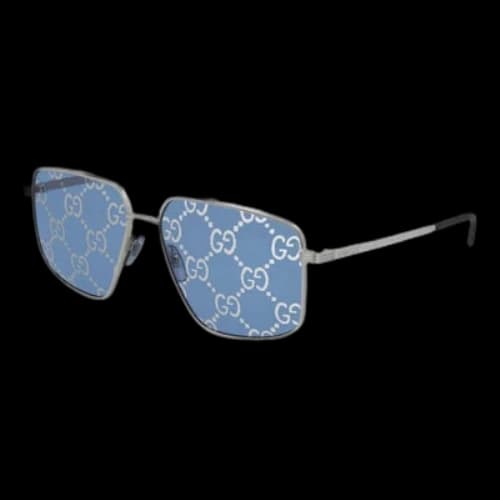 Gucci Blue Aviator 60mm Sunglasses