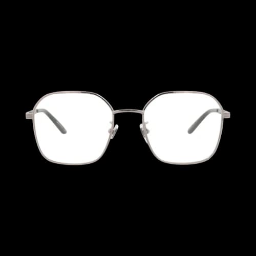 Gucci Square-Frame Metal Optical Frames 'Ruthenium/Transparent'