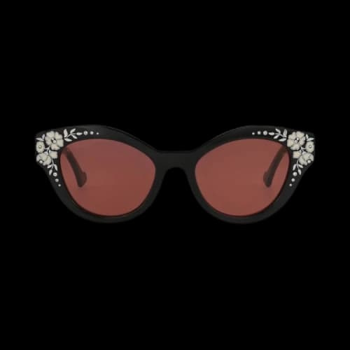 Gucci Cat Eye Sunglasses 'Black/Red'