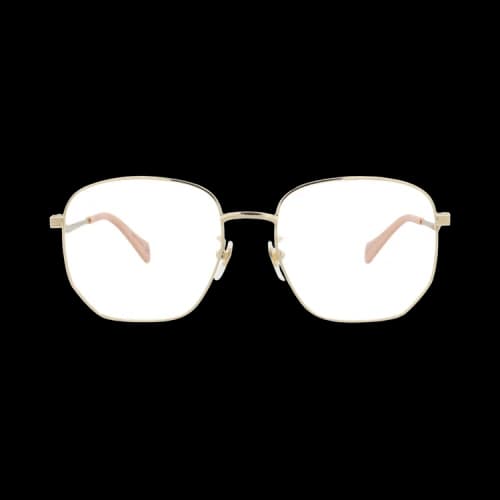 Gucci Square-Frame Metal Optical Frames 'Gold/Transparent'