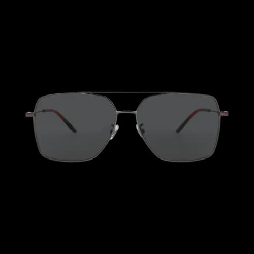 Gucci Aviator-Frame Metal Sunglasses 'Ruthenium/Grey'