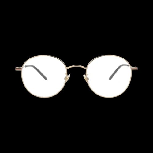 Gucci Round-Frame Metal Optical Frames 'Gold/Transparent'