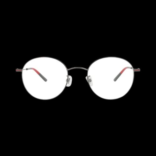 Gucci Round-Frame Metal Optical Frames 'Ruthenium/Transparent'