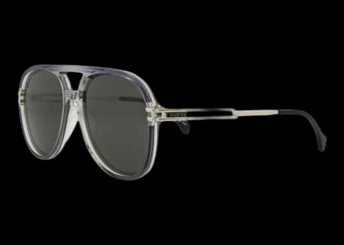 Gucci Aviator Sunglasses Grey/Silver/Grey (GG1104S-30012810-001)