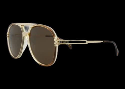 Gucci Aviator Sunglasses Brown/Gold/Brown (GG1104S-30012810-002)