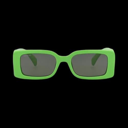 Gucci Square Sunglasses 'Green/Grey'