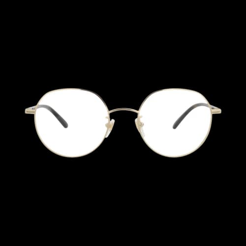 Gucci Round-Frame Metal Optical Frames 'Gold/Havana/Transparent'