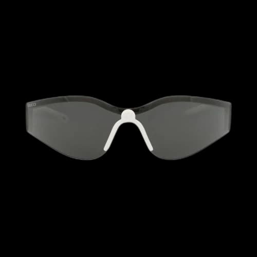 Gucci Shield Sunglasses 'White/Grey'