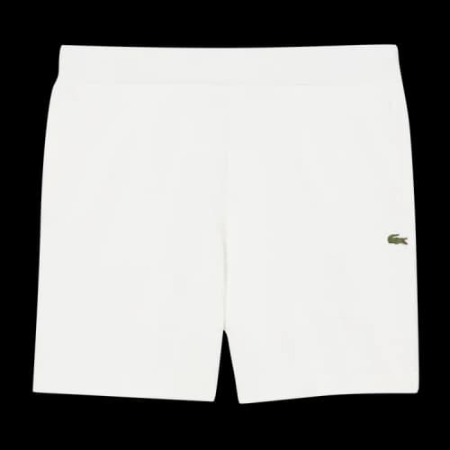 Lacoste Relaxed Fit Cotton Blend Boucle Knit Shorts 'Flour'