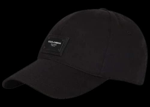 Dolce & Gabbana Branded Plate Baseball Cap Black