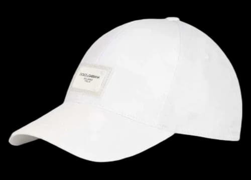 Dolce & Gabbana Branded Plate Baseball Cap White