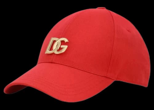 Dolce & Gabbana Cotton DG Patch Baseball Cap Red
