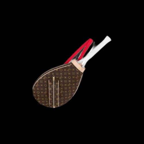 Louis Vuitton Monogram Tennis Racket Cover Ebony/Red