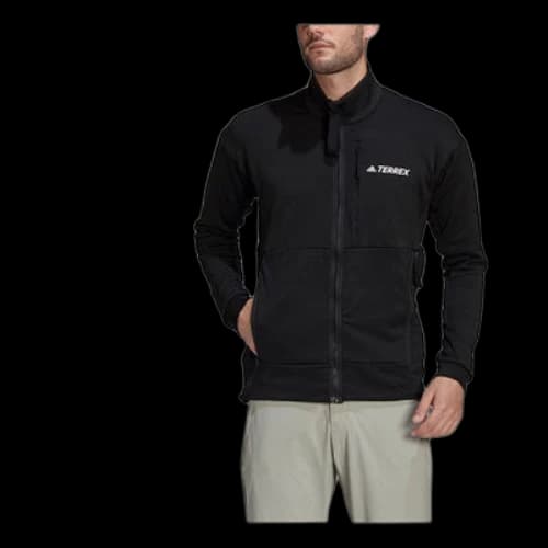 adidas Terrex Outdoor Sports Stand Collar Jacket Black