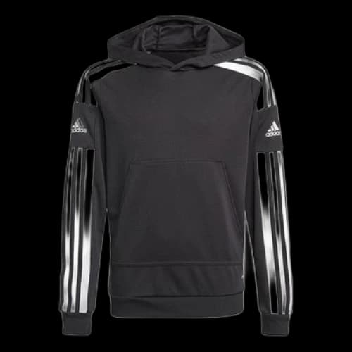 (GS) adidas Squadra 21 Hoodie Asia Sizing 'Black White'