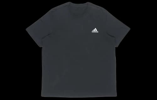 adidas M Sl Sj T Logo Sports Round Neck Short Sleeve Black