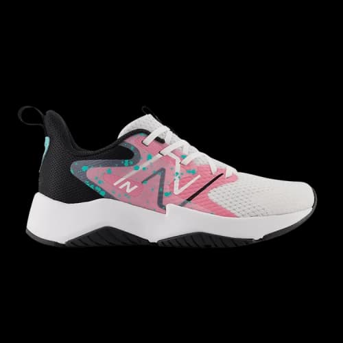 New Balance Rave Run v2 Big Kid 'White Real Pink Paint Splatter'