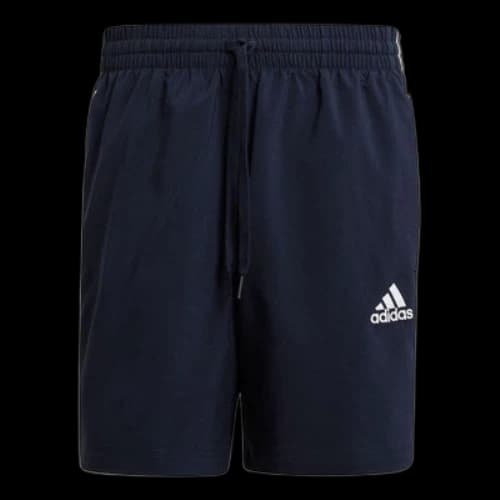 adidas Aeroready Essentials Embroidered Side Stripe Straight Sports Shorts Blue