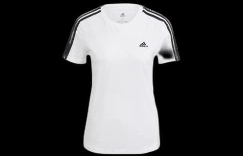 adidas W 3s T Sports Short Sleeve White T-Shirt (Women's)
