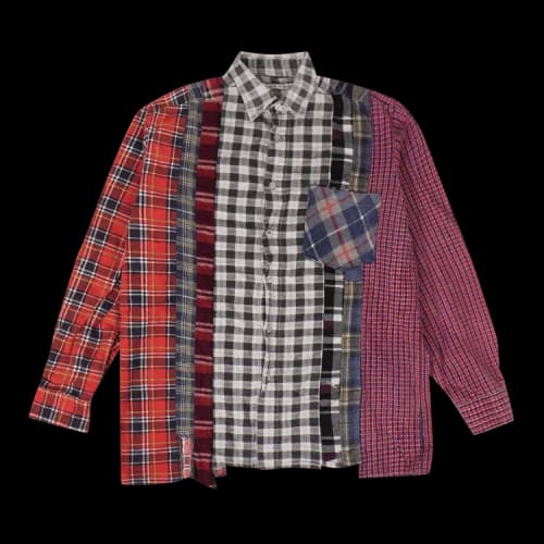 Needles Flannel 7 Cuts Button Down Shirt 'Red'