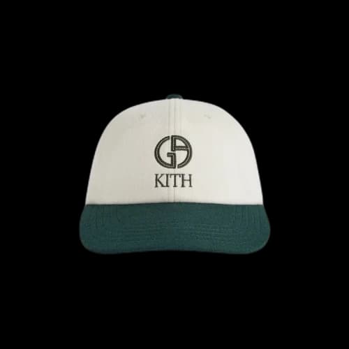 Kith x Giorgio Armani Two Tone Baseball Cap Sandrift