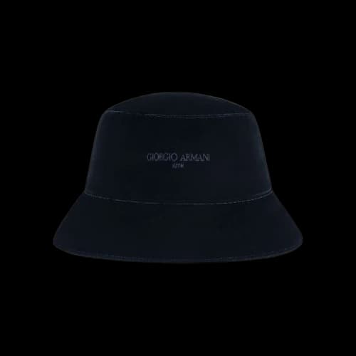 Kith x Giorgio Armani Velour Bucket Hat Nocturnal