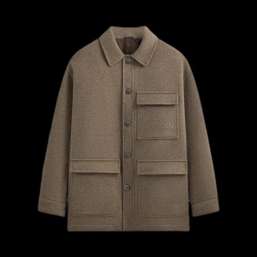 Kith x Giorgio Armani Alpaca Wool Field Coat Noce Melange