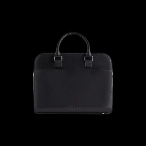 Kith x Giorgio Armani Monogram Leather Document Bag Black