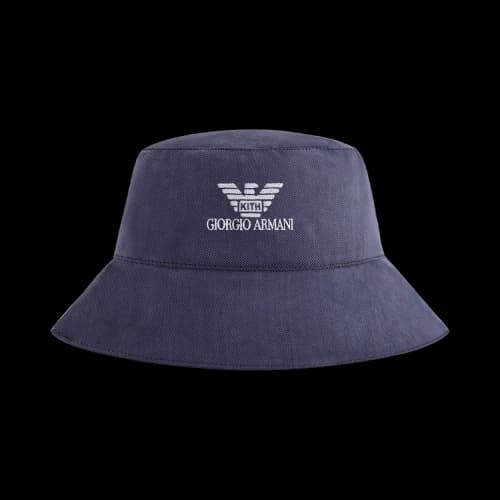 Kith x Giorgio Armani Cupro Jersey Bucket Hat 'Nocturnal'
