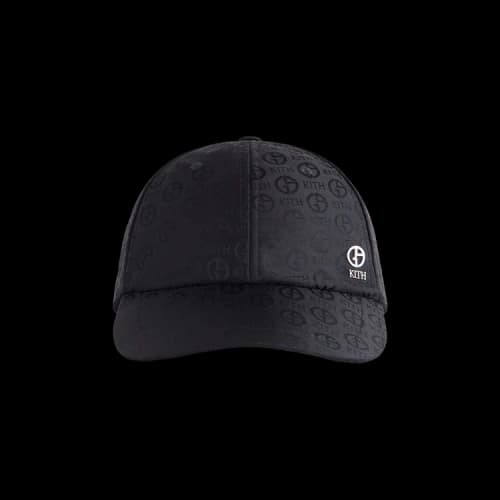 Kith x Giorgio Armani Midweight Jacquard Silk Classic Cap 'Black'
