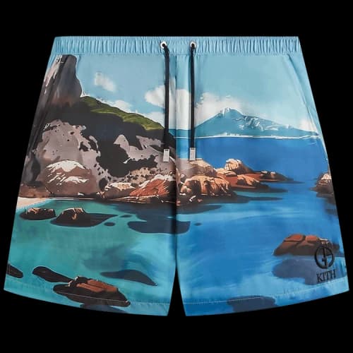 Kith x Giorgio Armani Sardinia Collins Swim Short 'Multi'