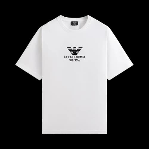 Kith x Giorgio Armani Sardinia Tee 'White'