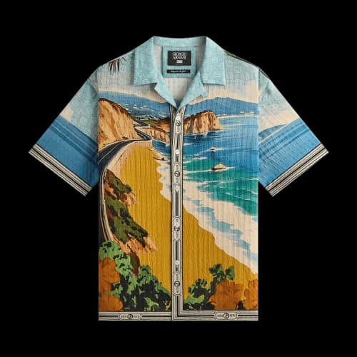 Kith x Giorgio Armani Malibu Short Sleeve Thompson Camp Collar Shirt 'Multi'