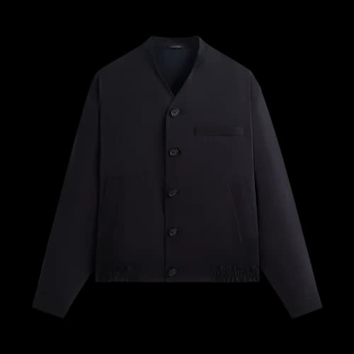 Kith x Giorgio Armani Collarless Bomber Jacket 'Admiral'
