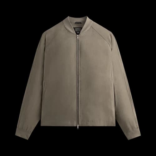 Kith x Giorgio Armani Silky Bomber Jacket 'Gravel'