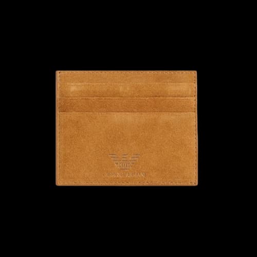 Kith Giorgio Armani & Suede Card Holder 'Tan'
