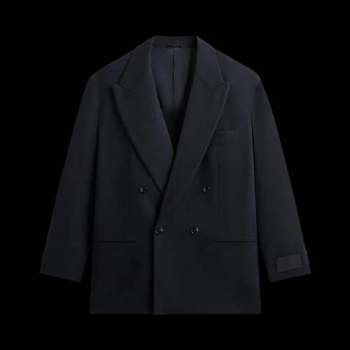 Kith Giorgio Armani & &Kin The Traveler Virgin Wool Double-Breasted Jacket 'Ink'