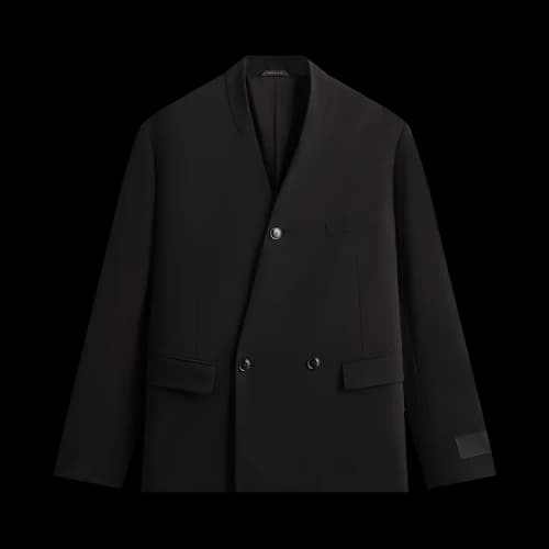 Kith Giorgio Armani & &Kin Milano Crepe Collarless Jacket 'Black'