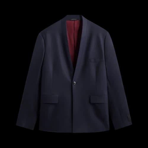 Kith &Kin x Giorgio Armani Cropped Collarless Jacket 'Blue/Navy'