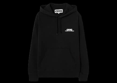 Comme des Garcons Small Logo Printed Hoodie Black