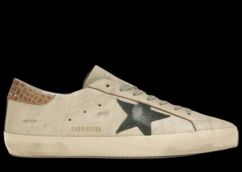Golden Goose Super-Star Cream Green