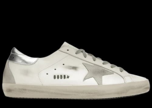 Golden Goose Super-Star White Silver