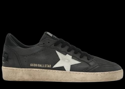 Golden Goose Ball Star Black Off White SS25